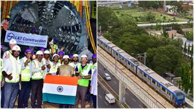 Chennai Metro Phase II project achieves 3 tunnel boring machine breakthroughs in 3 days