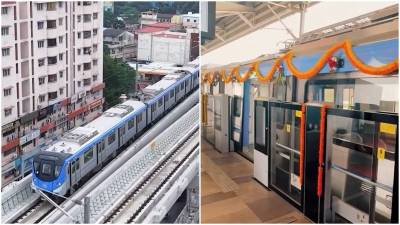 Chennai Metro Yellow Line opens, stops at 11 stations  —  Full route, timings