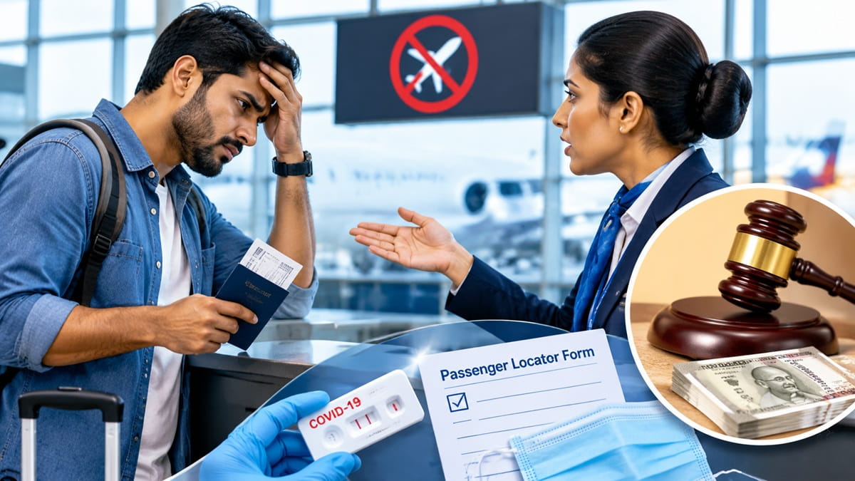 Airline fails to explain Covid travel rules, man who missed London flight wins Rs 50,000 - Legal News | The Financial Express