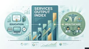 Education accounts for around 7% of total services GVA, while the share of human health & residential care is around 3%.