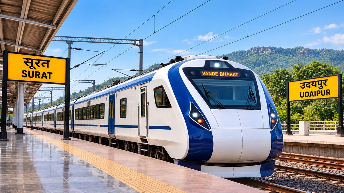 Western Railway Launches Surat-Udaipur Vande Bharat Express with Nine Stops