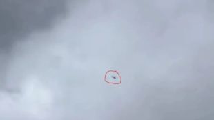 Helicopter involved in the reported incident near Joshimath in Uttarakhand's Chamoli district.