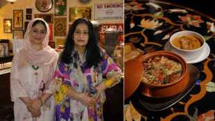 Chef Maliha Khan (left) and chef Kulsum Begum
