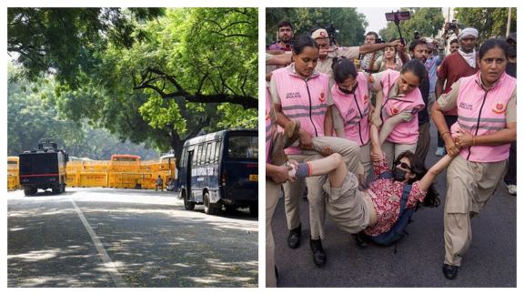 CJP Protest in Delhi: Jantar Mantar area amid tight security arrangements for CJP protest in Delhi