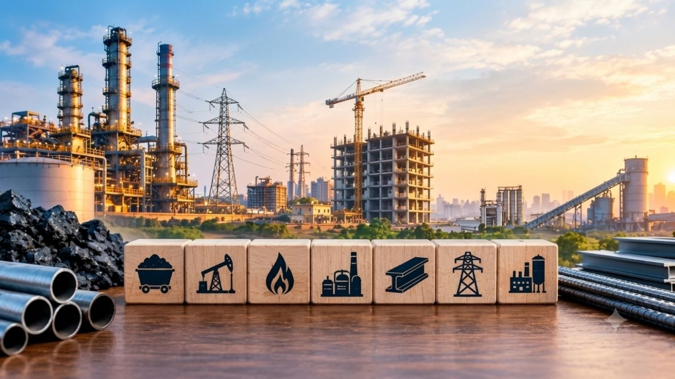 India's Core Infrastructure Output Grows 7.9% in September 2026