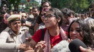 Protesters at Jantar Mantar during demonstration against Election Commission and SIR