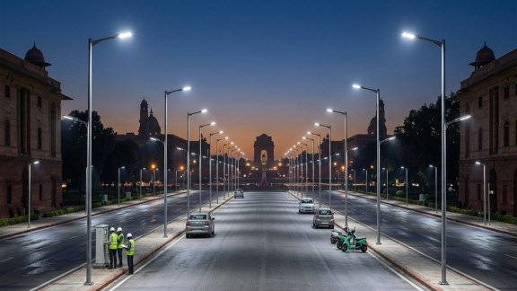 Delhi’s 1-lakh smart streetlight plan promises Rs 100 cr power savings, 48-hour repairs