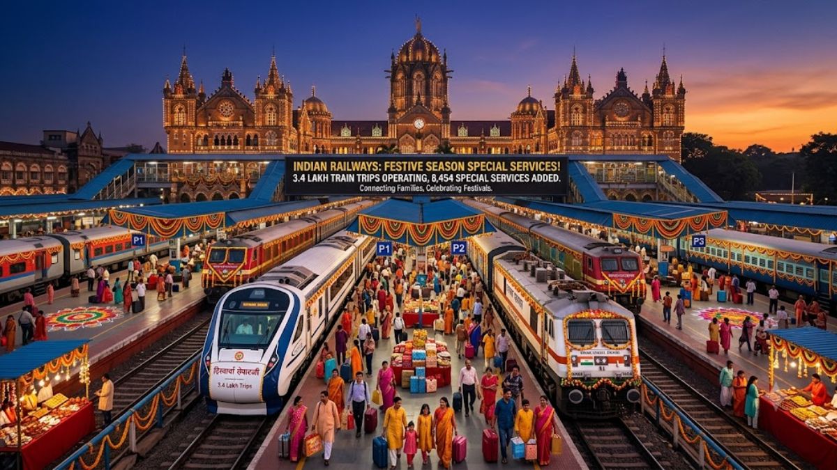 Indische Eisenbahn plant 340.000 Zugfahrten zur Festtagszeit und 8 ...