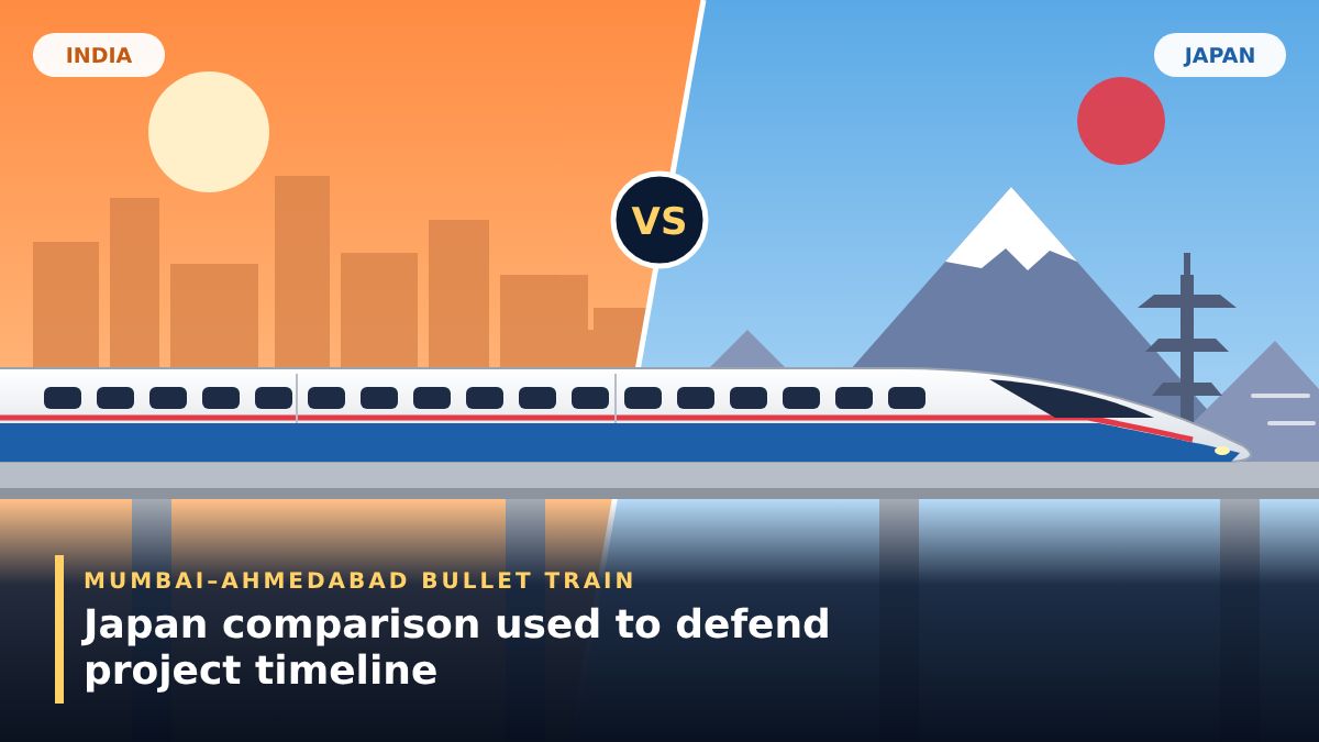 Japan Rail Official Defends Mumbai-Ahmedabad Bullet Train Timeline