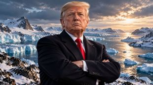 Greenland is the world’s largest island, located between the Arctic and the North Atlantic (AI generated)