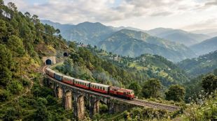 Shimla-Kalka toy train railway line affected by landslides and repair work during the festive season.